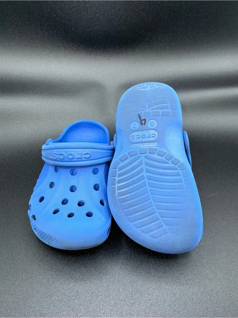 CROCS Kids Royal Blue Classic Clog with Heel Strap